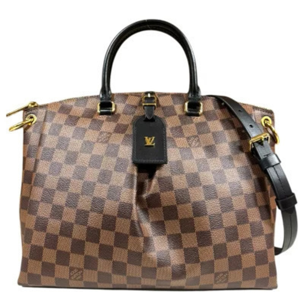 Louis Vuitton Odeon Tote Damier Shoulder Bag Canvas Brown